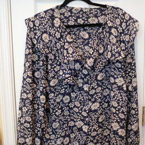 Vintage Navy x White Blouse